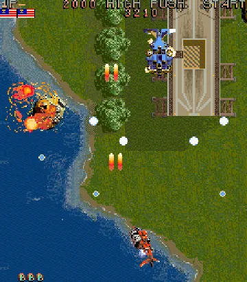 Thunder Dragon (Bootleg) screen shot game playing